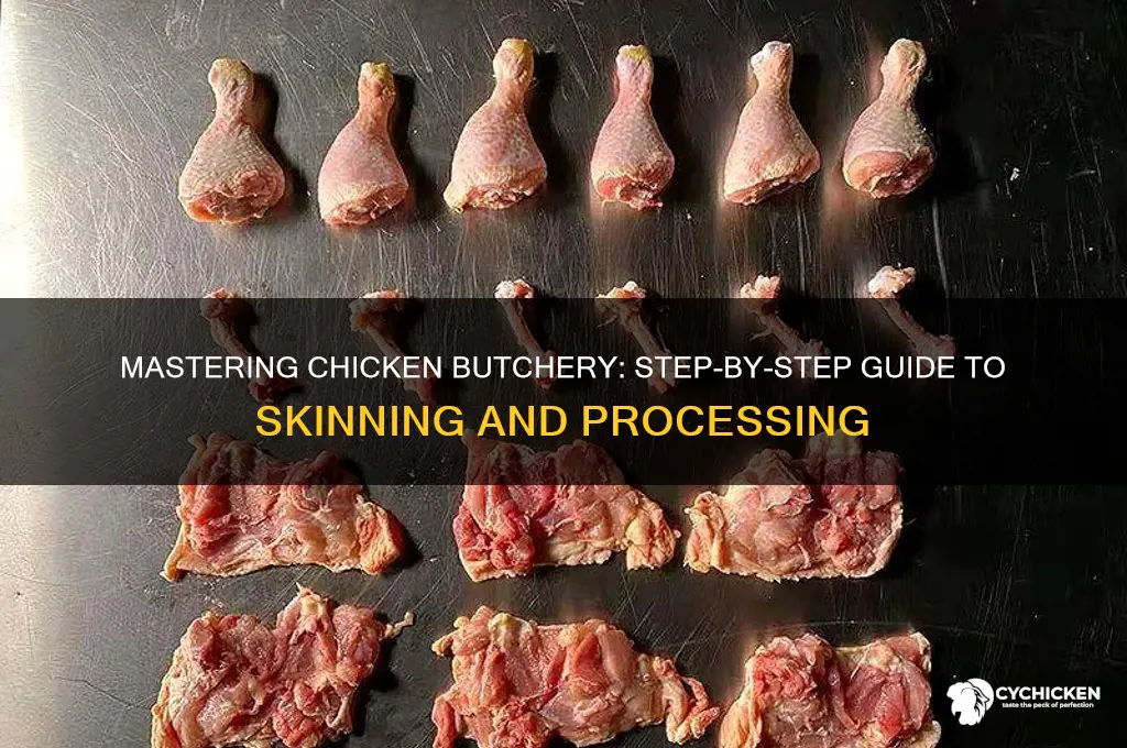 how to skin and butcher a chicken