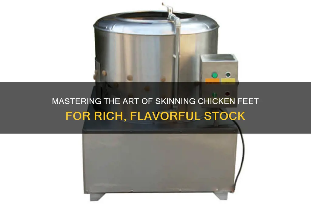 how to skin chicken feet for stock