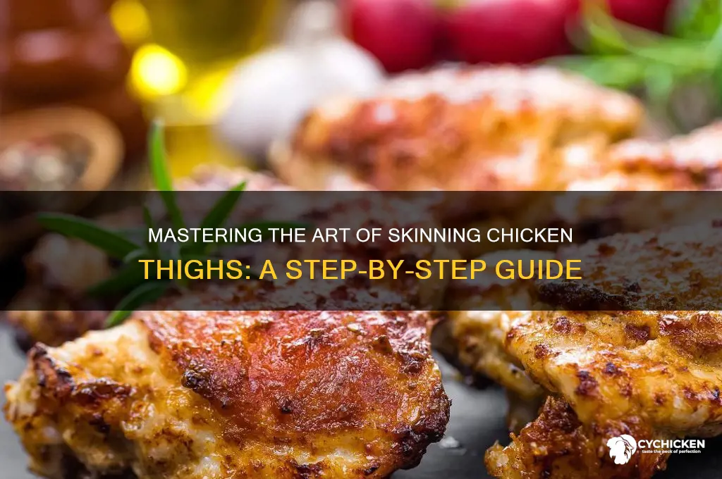 how to skin chicken thighs