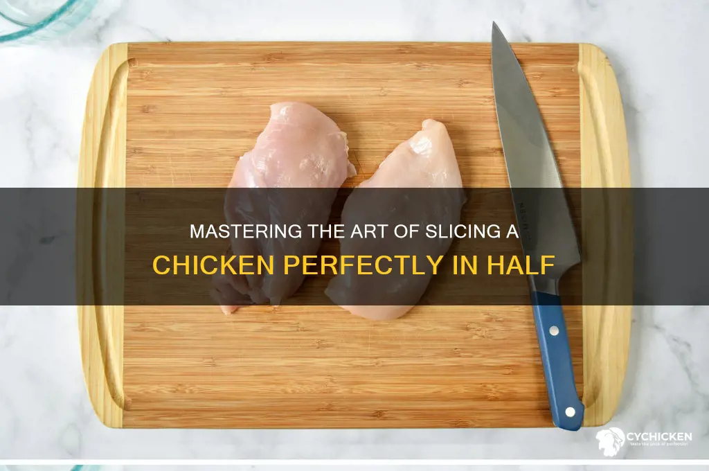how to slice a chicken in half