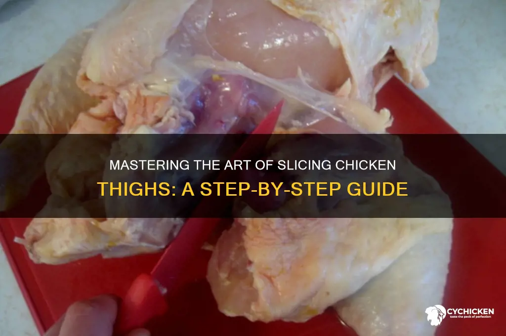 how to slice a chicken thigh