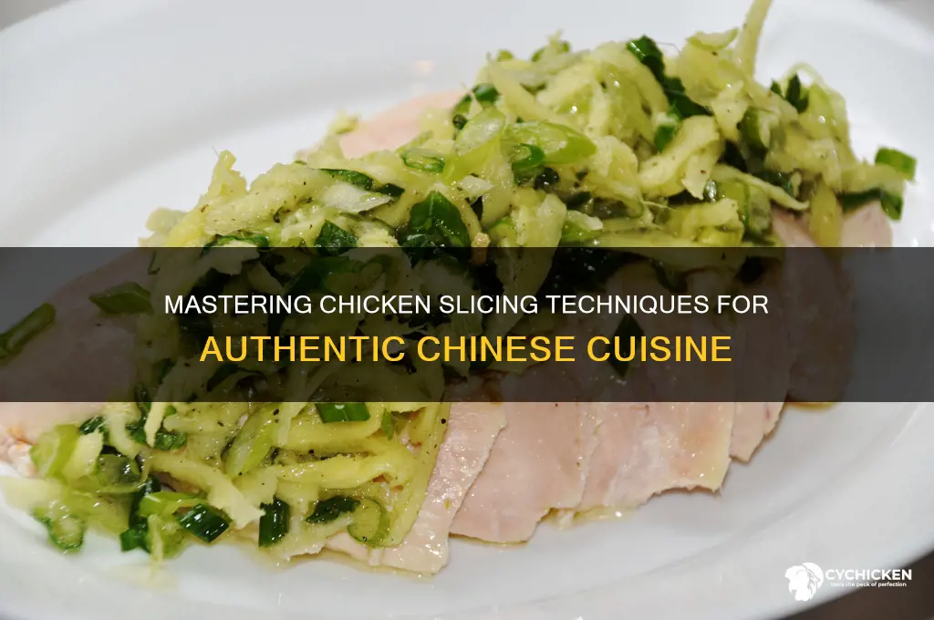 how to slice chicken for chinese food