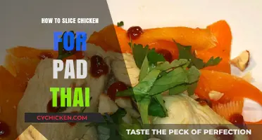 Perfect Pad Thai Prep: Mastering the Art of Slicing Chicken