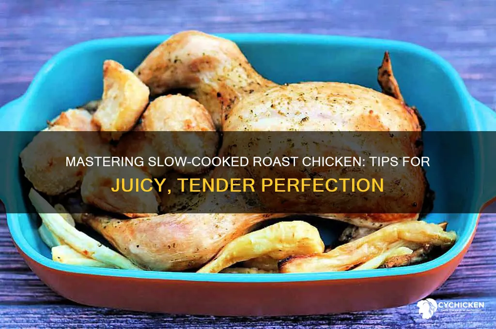 how to slow cook roast chicken