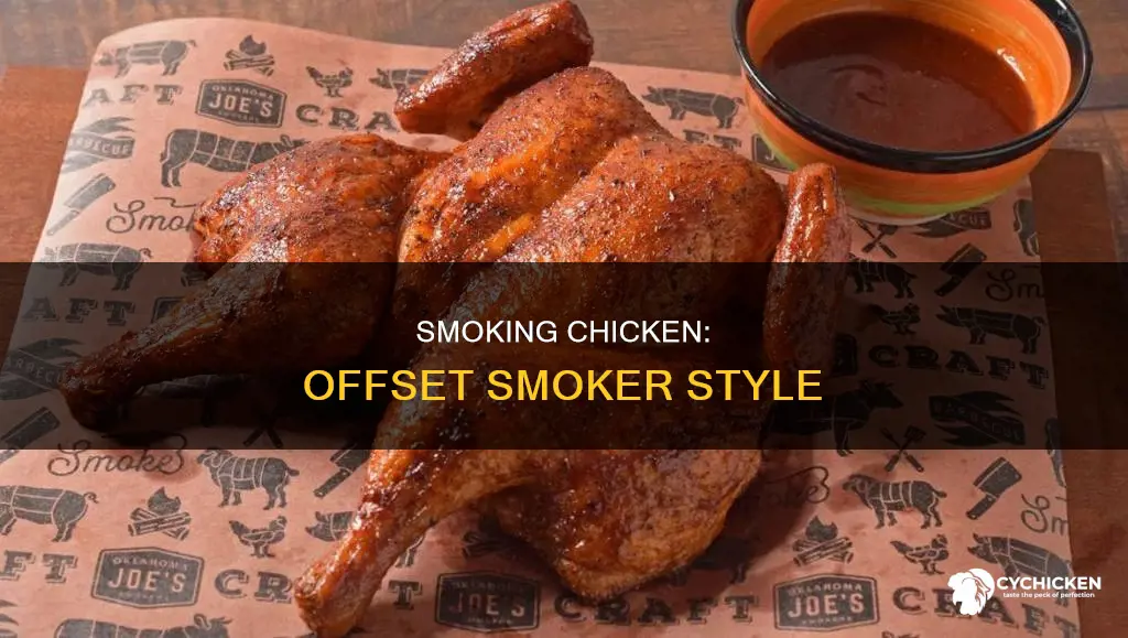 how to smoke a chicken in a offset smoker