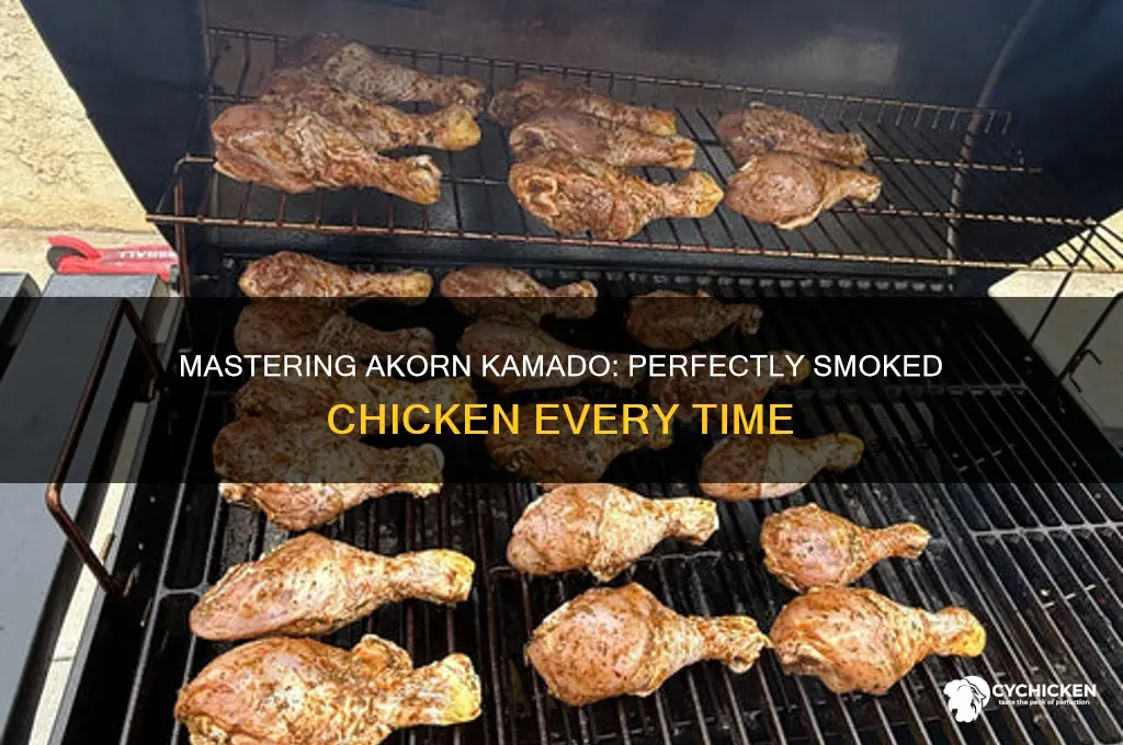 how to smoke a chicken in akorn kamado