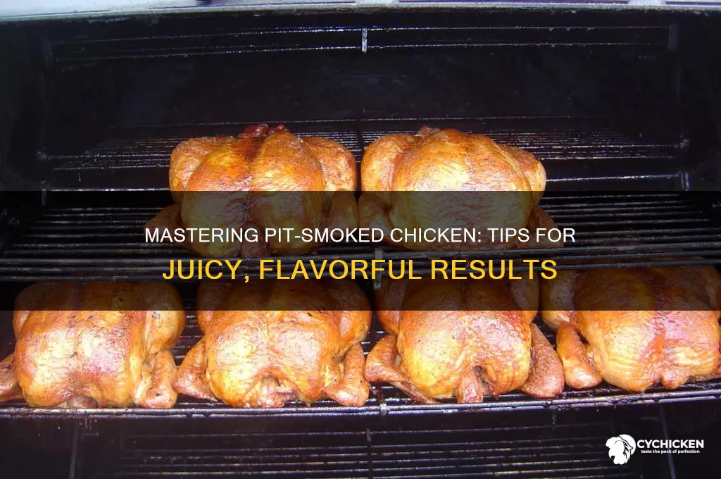 how to smoke a chicken on a pit