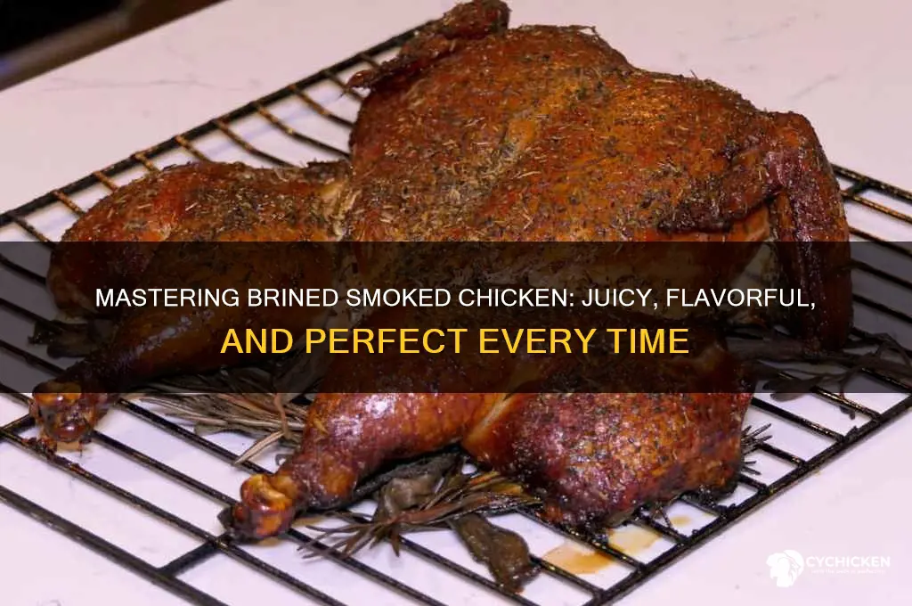 how to smoke a chicken with brine