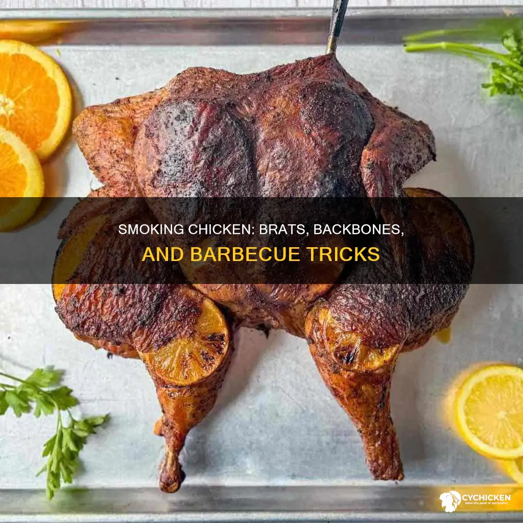 how to smoke a chicken with the brat backbone removed