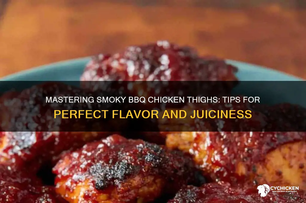 how to smoke bbq chicken thighs