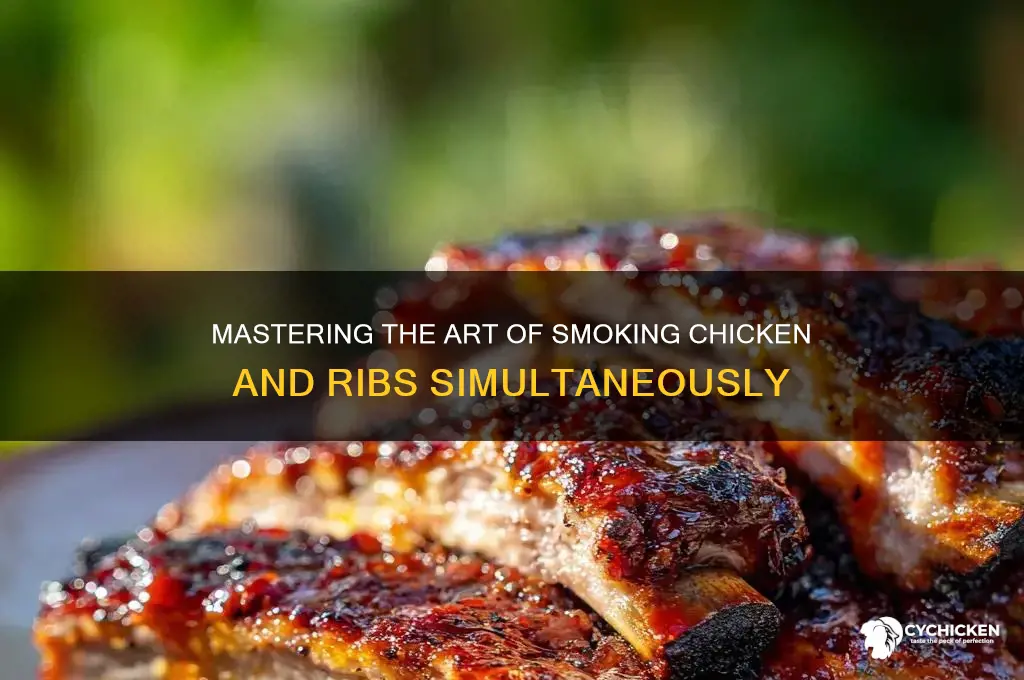 how to smoke chicken and ribs together