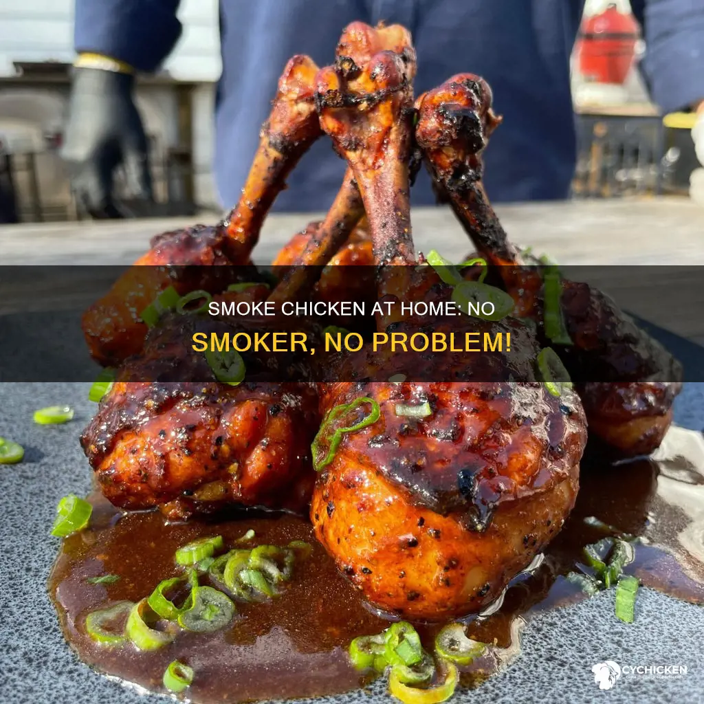 how to smoke chicken at home without a smoker