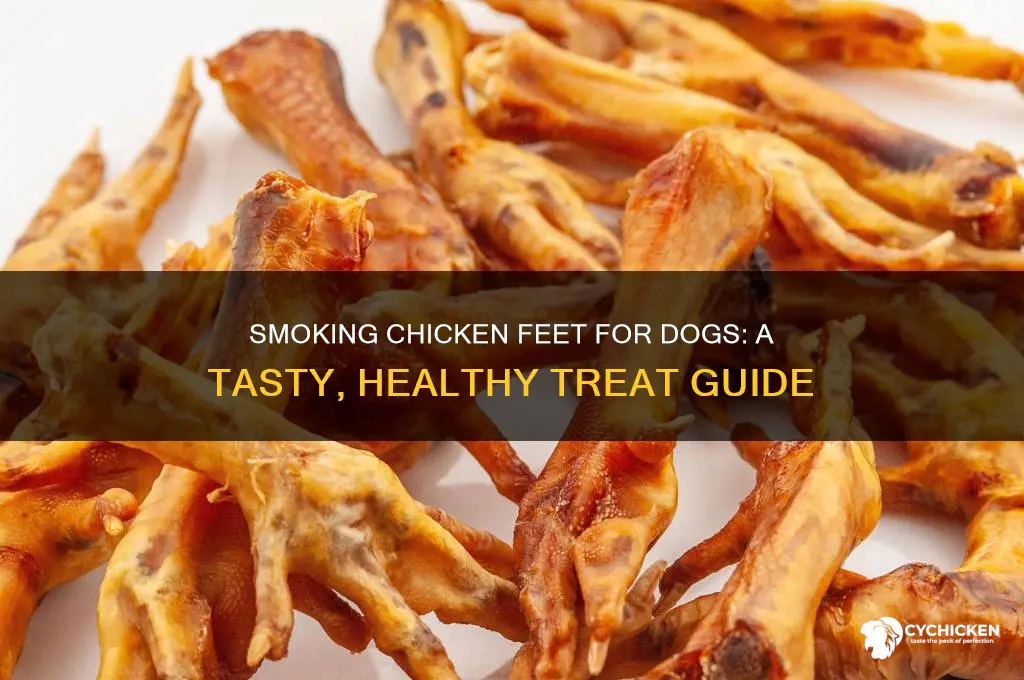 how to smoke chicken feet for dogs