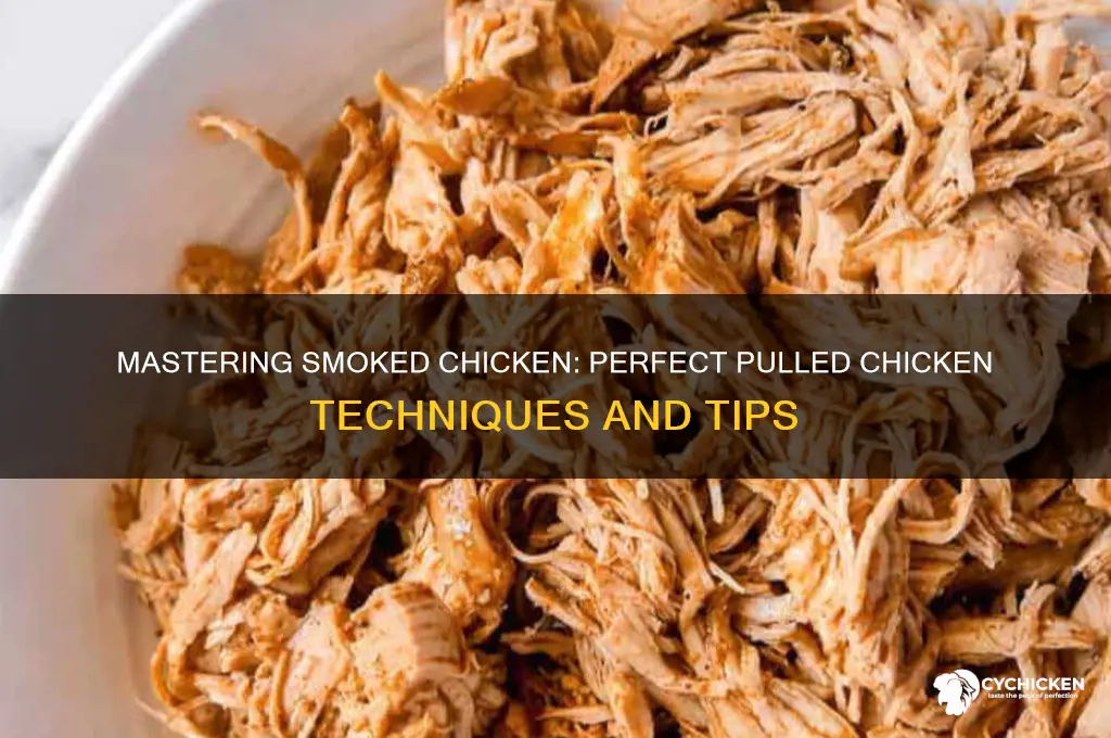 how to smoke chicken for pulled chicken