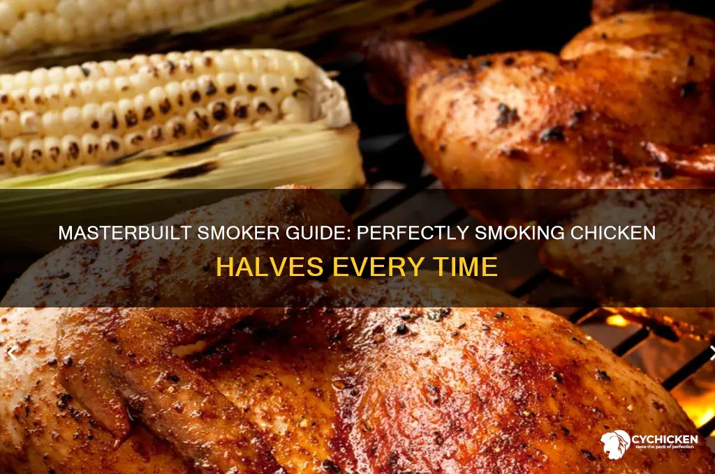 how to smoke chicken halves on masterbuilt smoker