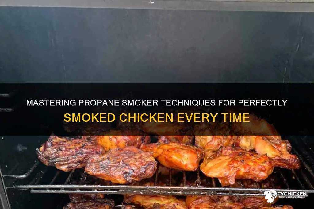 how to smoke chicken in a propane smoker