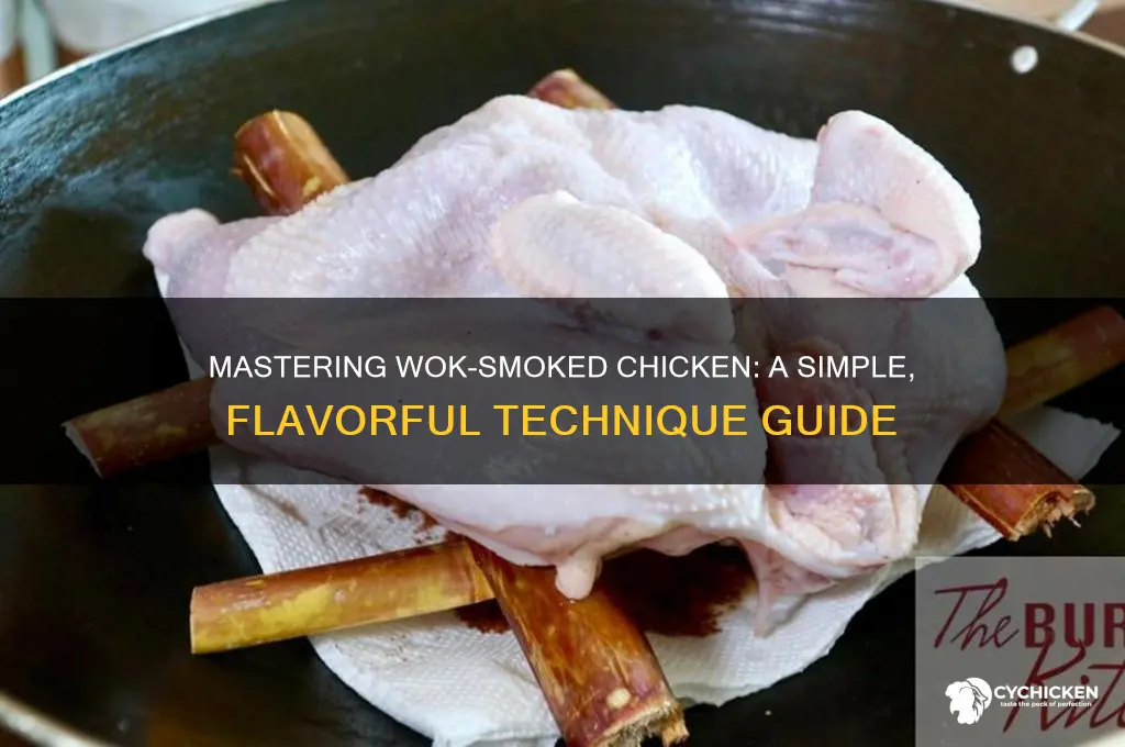 how to smoke chicken in a wok