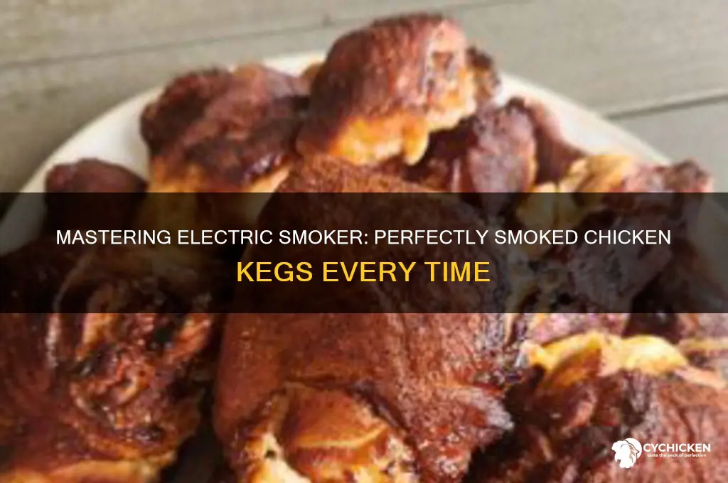 how to smoke chicken kegs in electric smoker