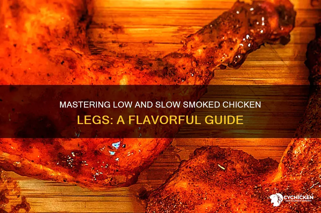 how to smoke chicken legs low and slow