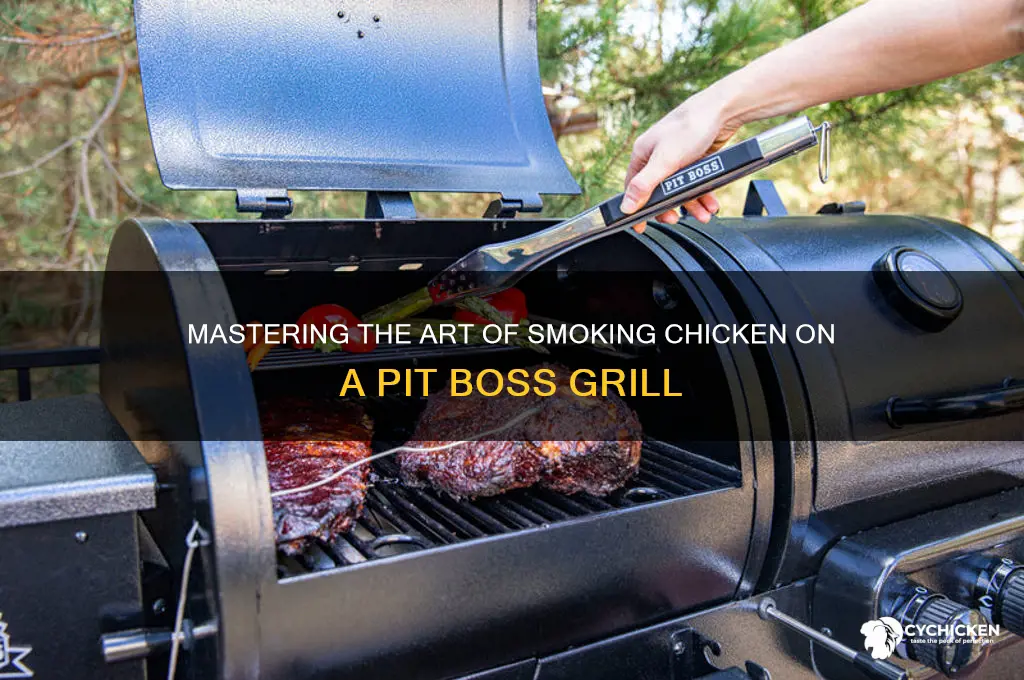 how to smoke chicken on a piy boss