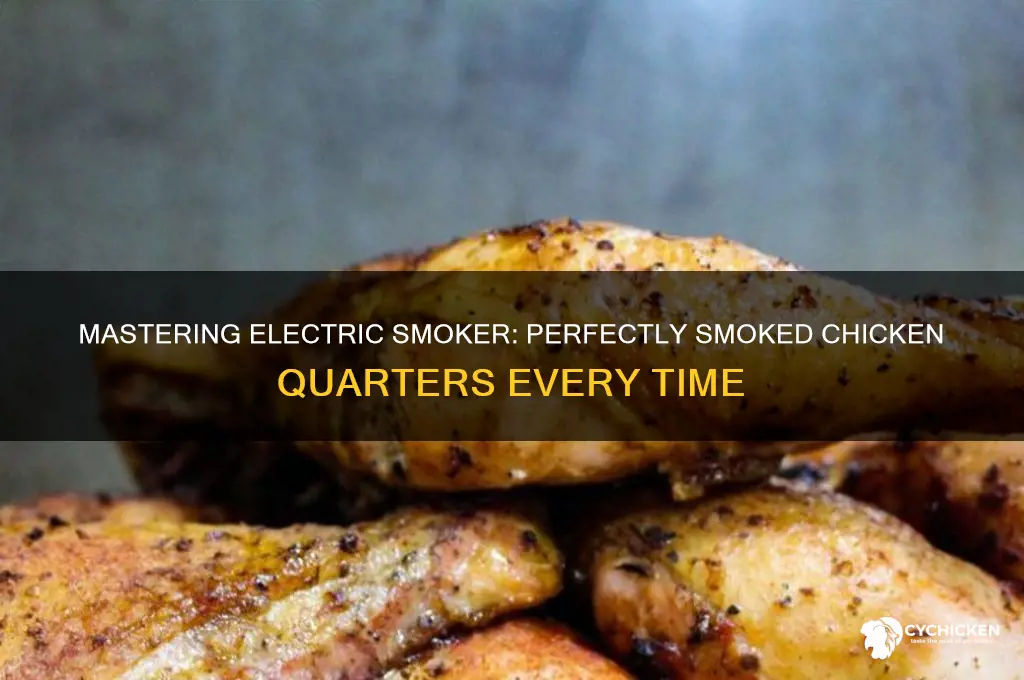 how to smoke chicken quarters electric smoker