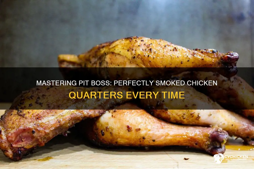 how to smoke chicken quarters on pit boss