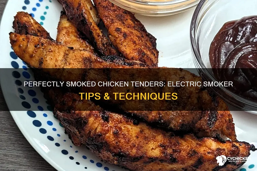 how to smoke chicken tenders in electric smoker