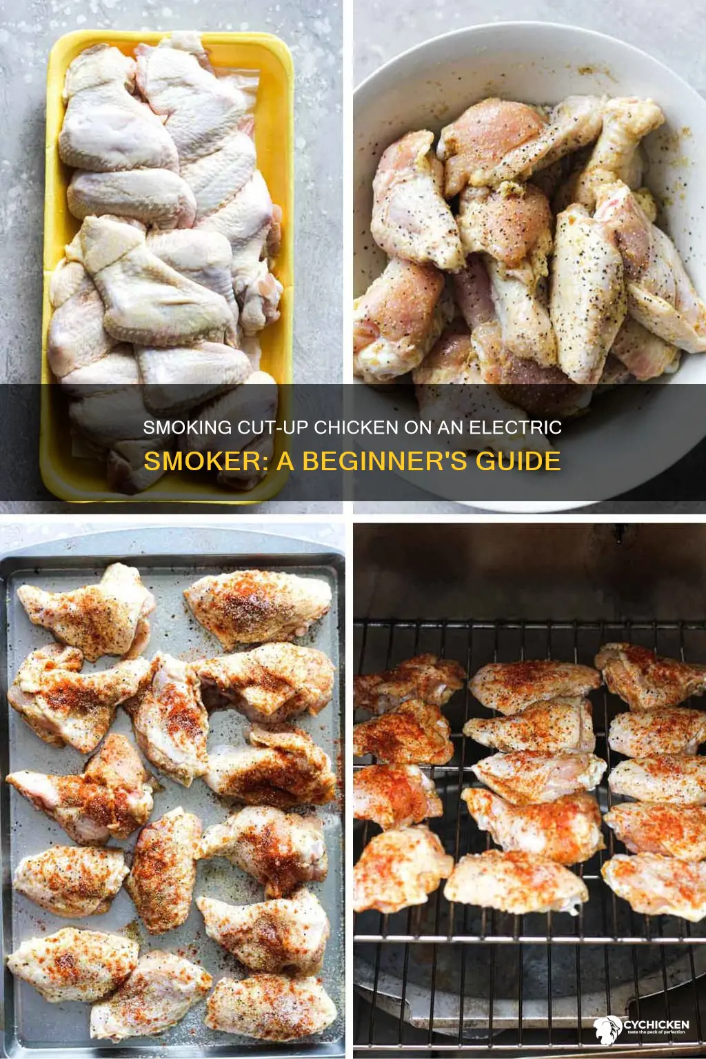 how to smoke cut-up chicken on electric smoker