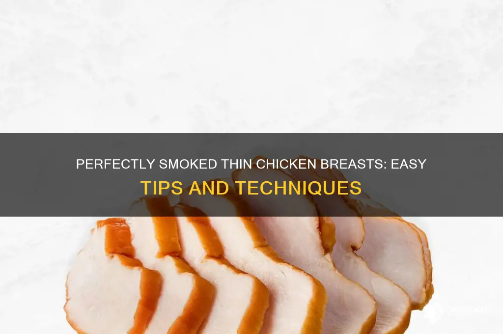 how to smoke thin sliced chicken brests