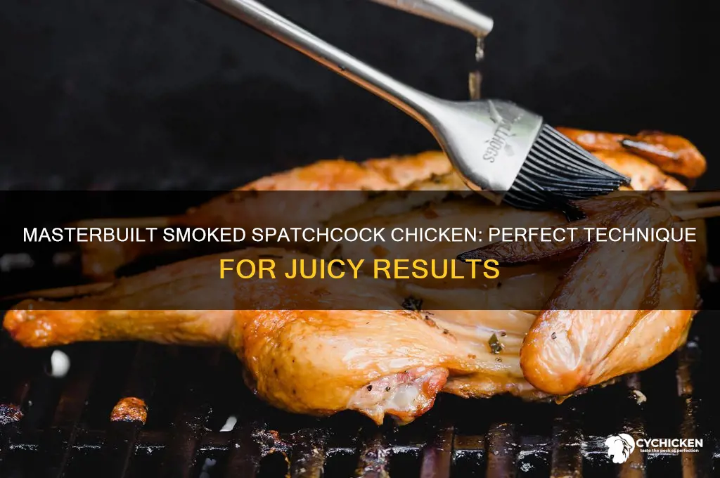 how to smoked a spatchcock chicken masterbuilt