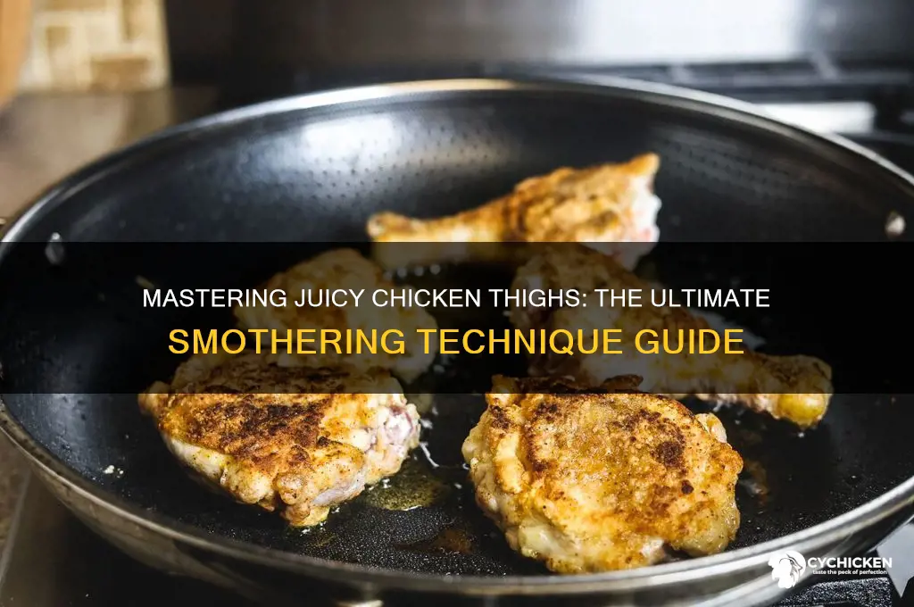 how to smother chicken thighs