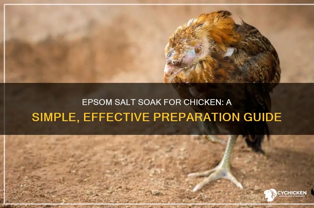 how to soak a chicken in epsom salt