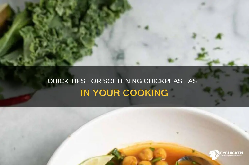how to soften chick peas fast in food