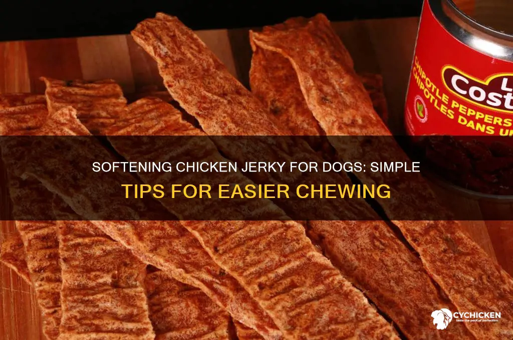 how to soften chicken jerky for dogs