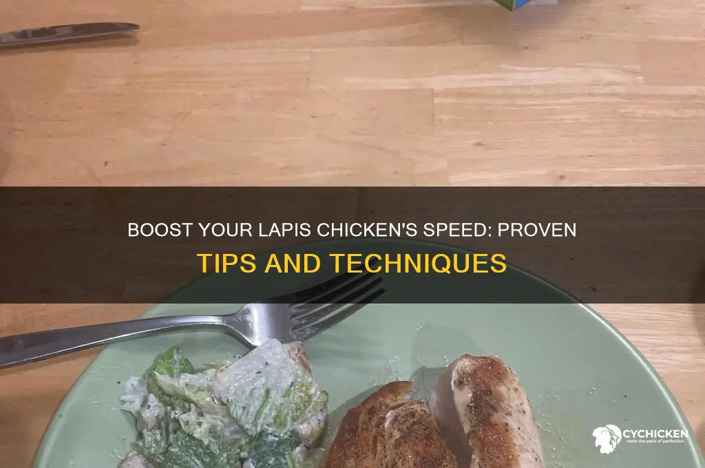 how to speed up a lapis chicken