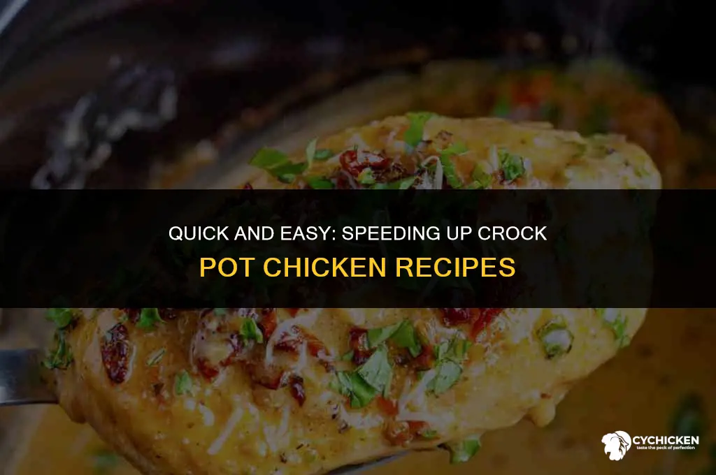 how to speed up crock pot chicken