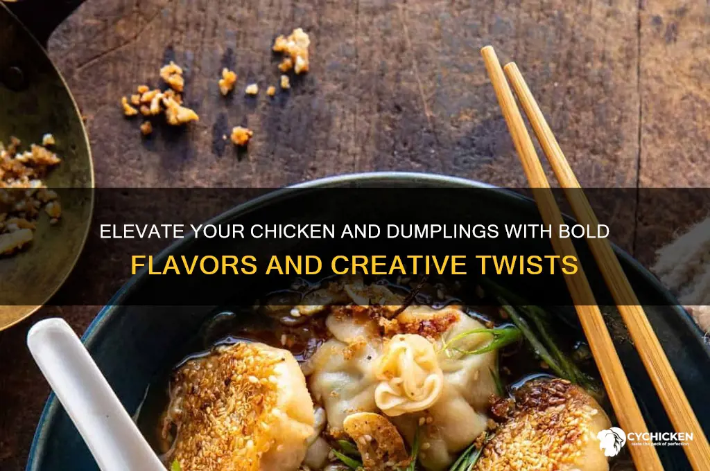 how to spice up chicken and dumplings