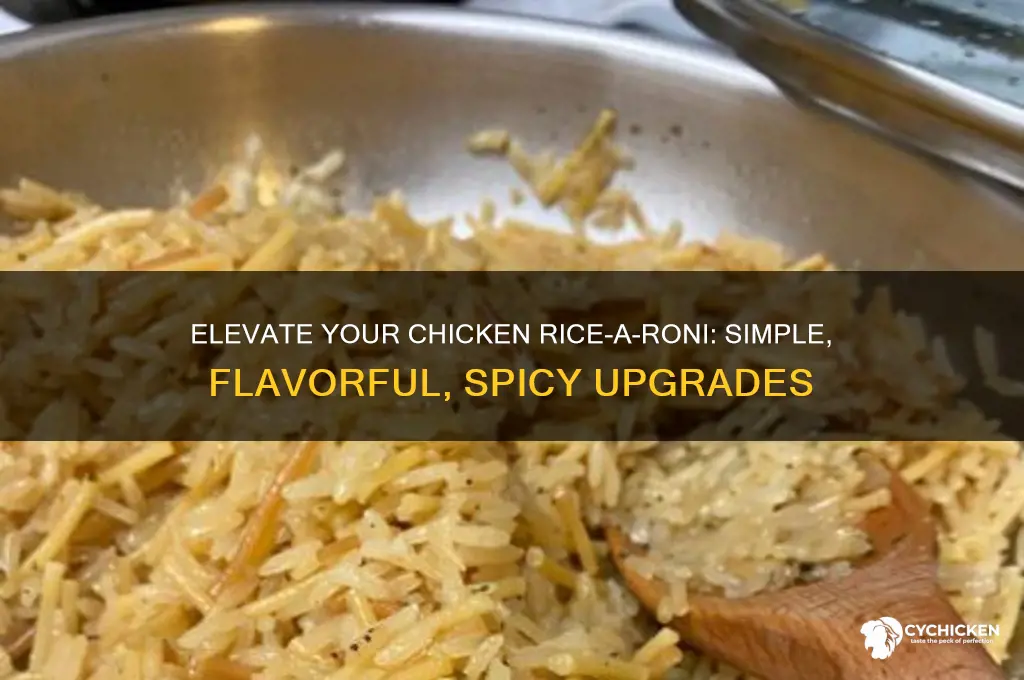 how to spice up chicken rice a roni