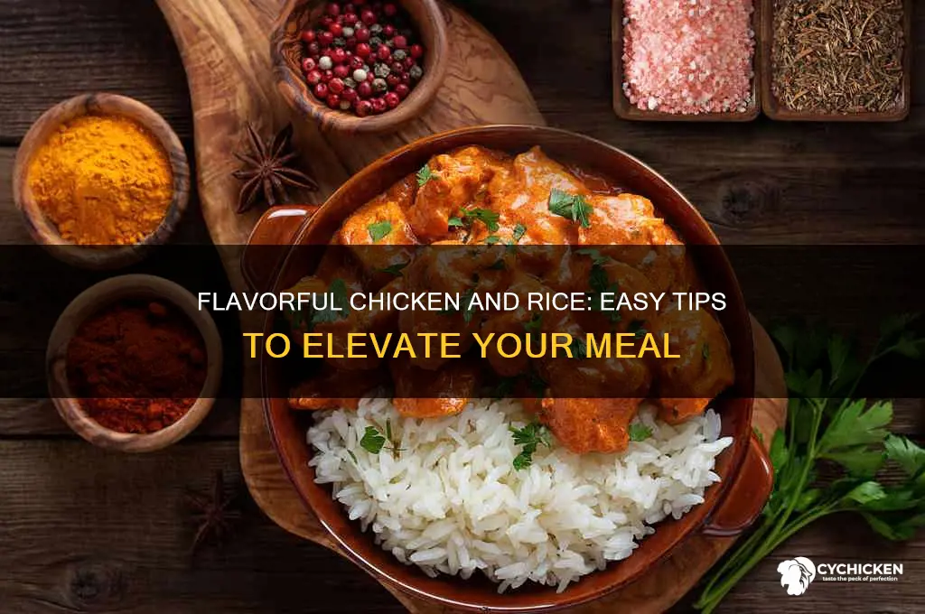 how to spice up white rice with chicken