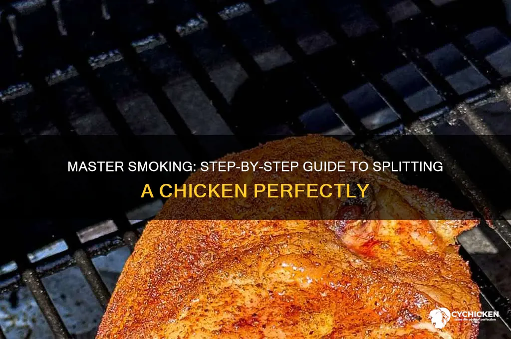 how to split a chicken for smoking