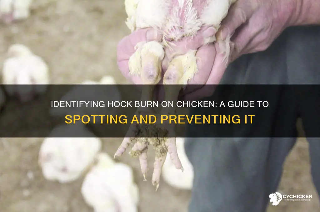 how to spot hock burn on chicken