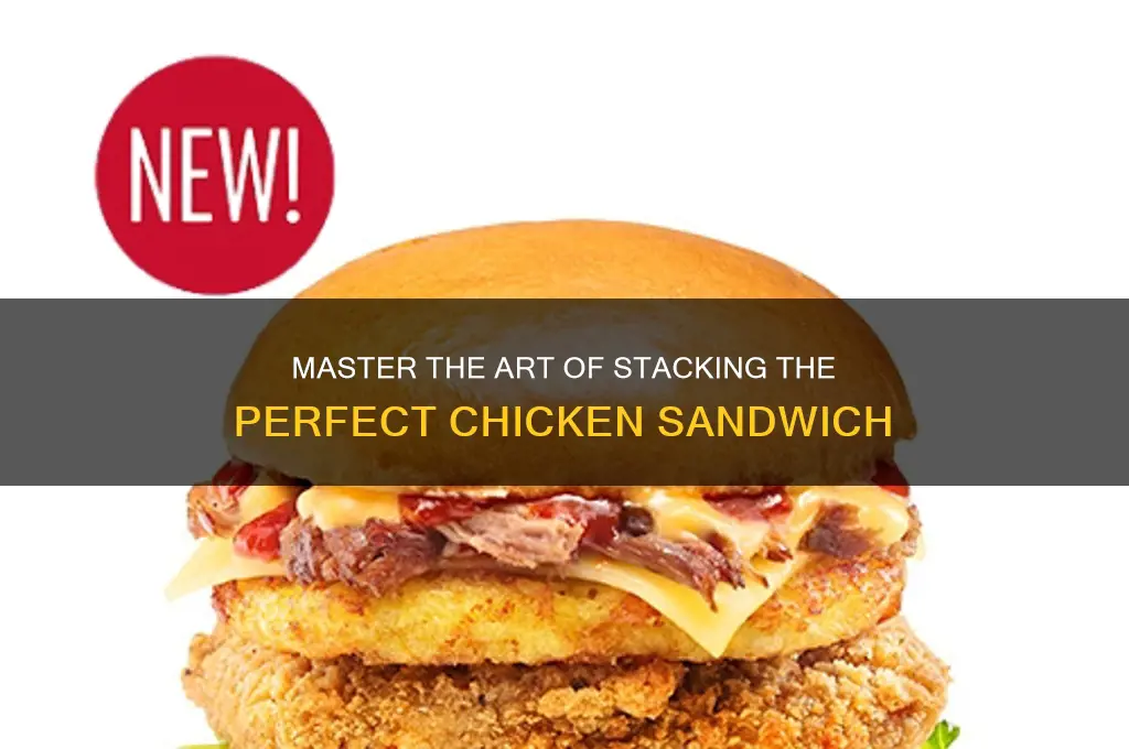 how to stack a chicken sandwich