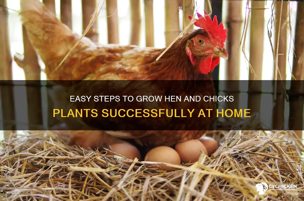 how to start hen and chicks plant
