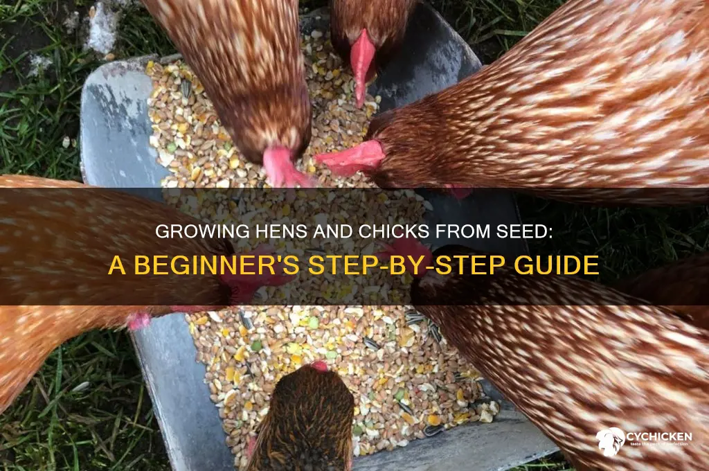 how to start hens and chicks from seed