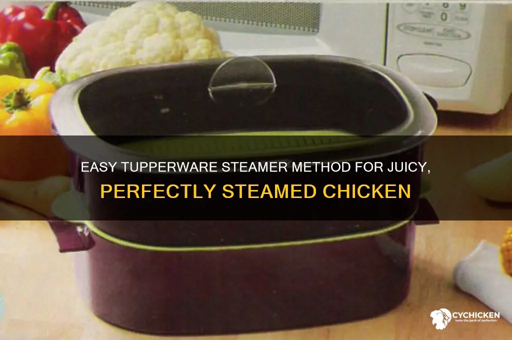 how to steam chicken in tupperware steamer