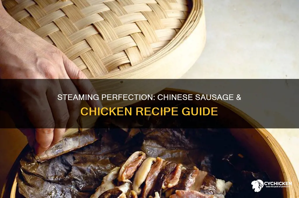 how to steam chicken with chinese sausage