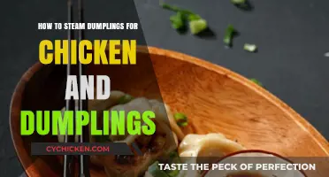 Perfectly Steamed Chicken and Dumplings: A Simple Step-by-Step Guide