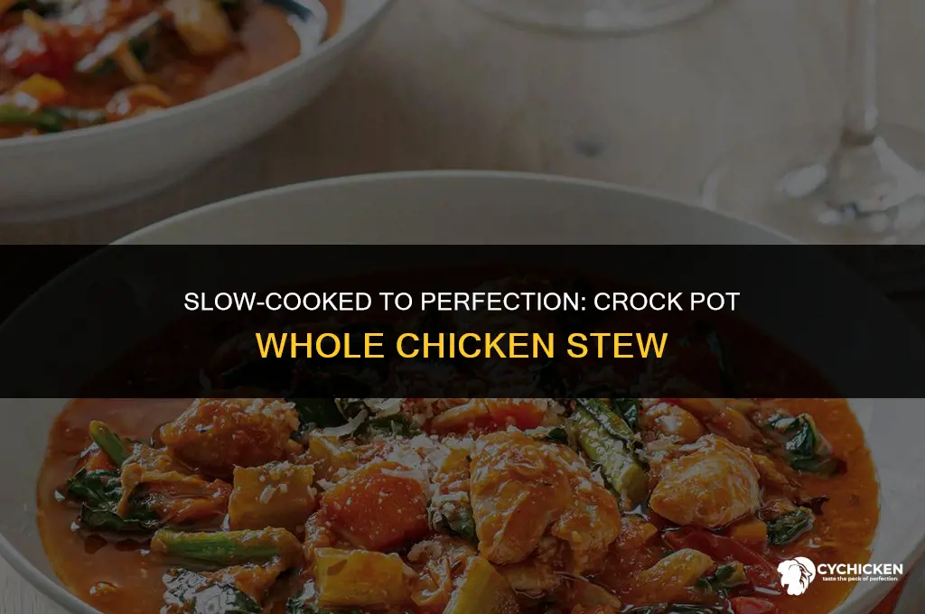 how to stew a whole chicken in a crock pot