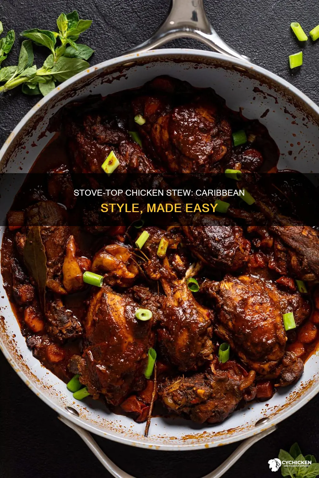 how to stew chicken on stove top caribbean style