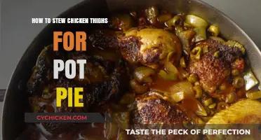 Perfectly Stewed Chicken Thighs: A Pot Pie Filling Masterclass